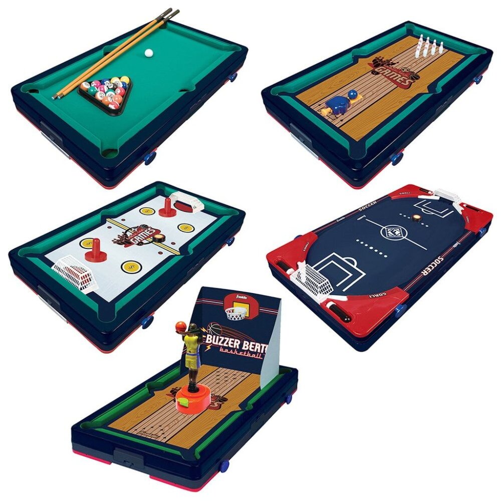 Franklin Sports Table Top Game Set - 5-in-1 Sports Center Indoor Game New in Box